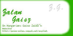zalan gaisz business card